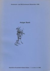 Katalog »Holger Bunk – Grohmann-Stipendium« (1990)