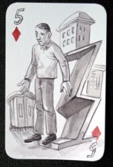 Holger Bunk – Spielkarte für die Ausstellung «Fait votre Jeux» in Baden-Baden (2003)