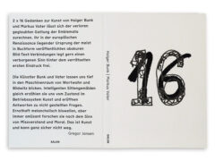 Holger Bunk / Markus Vater – 2 × 16 Gedanken zur Kunst, Salon Verlag, 2023